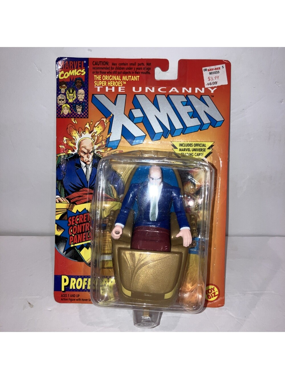 VINTAGE 1993 The Uncanny X-men Professor X Figure Toy Biz Marvel Comics New